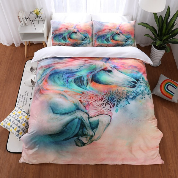 single bed unicorn bedding