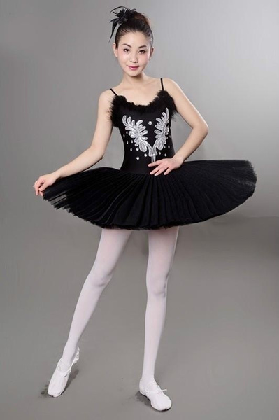 Children Swan Lake Costume Kid Ballet Dancewear Stage Pro Adult Tutu Dresses 