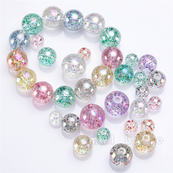 Star AB Color Transparent Glitter Beads Beads DIY Bracelet Jewelry  Accessories 134z