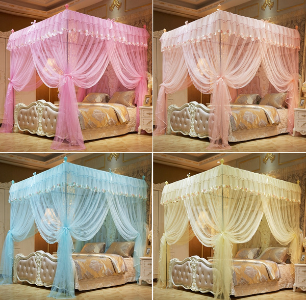 Queen King Size Not Include Bed Frame, Mosquito Net Canopy Bed Frame