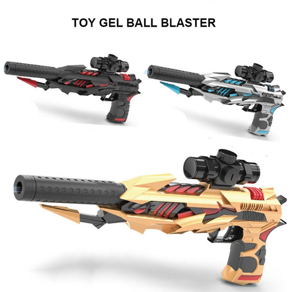 Details about   Plastic Pistol Toy Crystal Ball Water Bullet Toy Gun Gel Blaster With LED Light 