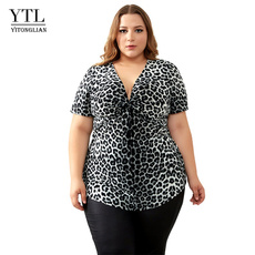 Plus Size, tunic top, leopard print, Shirt