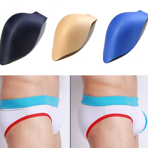 Mens Cup Pouch Bulge Enhancer Silicone Insert Pads For Underwear Make Man Big