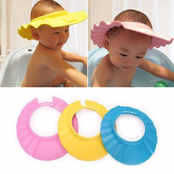 Baby Toddler Kids Shampoo Bath Shower Cap Wash Hair Shield Direct Visor Cap 