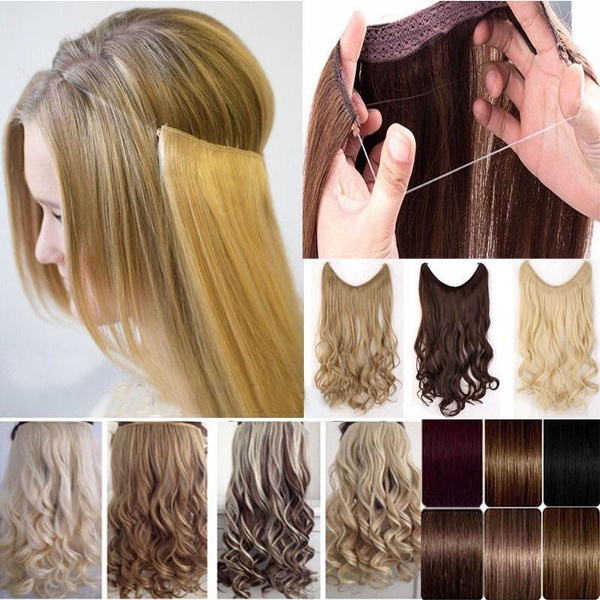 Hair extensions on a band best sale