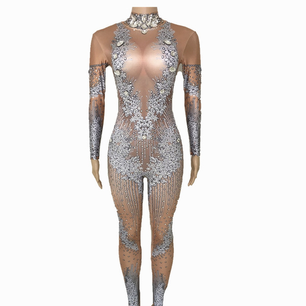 nude spandex bodysuit