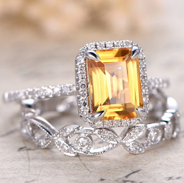 citrine and diamond jewelry