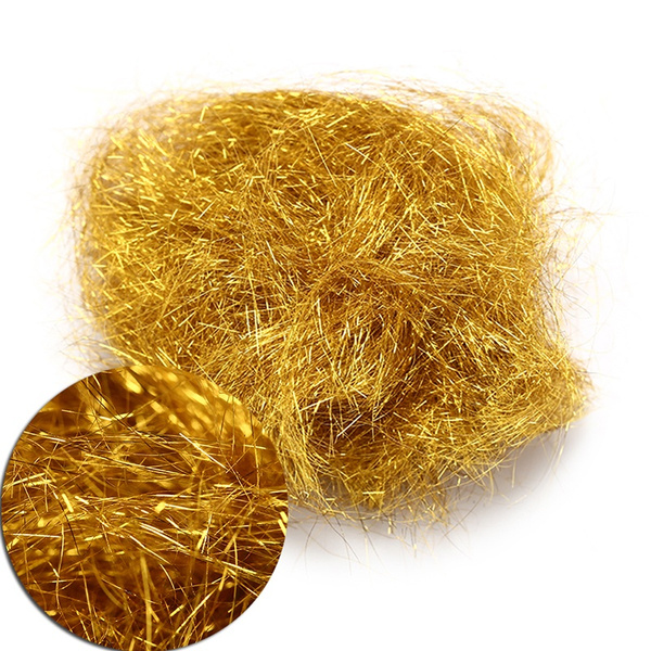 Golden color Flyart Pearl Ice Dub Fly tying material/Ultra Ice Dubbing 0cnH_ti