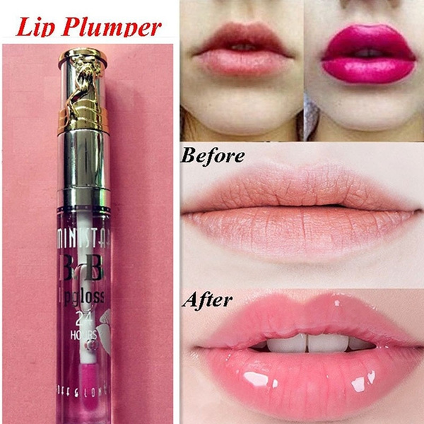 24 Hours Lip Balm Sexy Liquid Pump Lips Lipstick Moisturizing Plumper Lipstick Makeup Lip Tint 