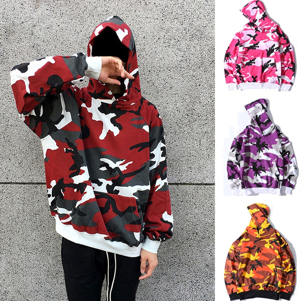 Colorful camo sales hoodie