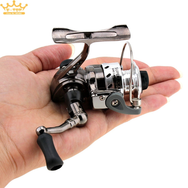 Mini 4.3:1 Fishing Reel Palm Size Metal Poket Small Spinning Reel