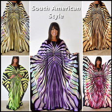womenmaxi, zebrastriped, Fashion, Colorful