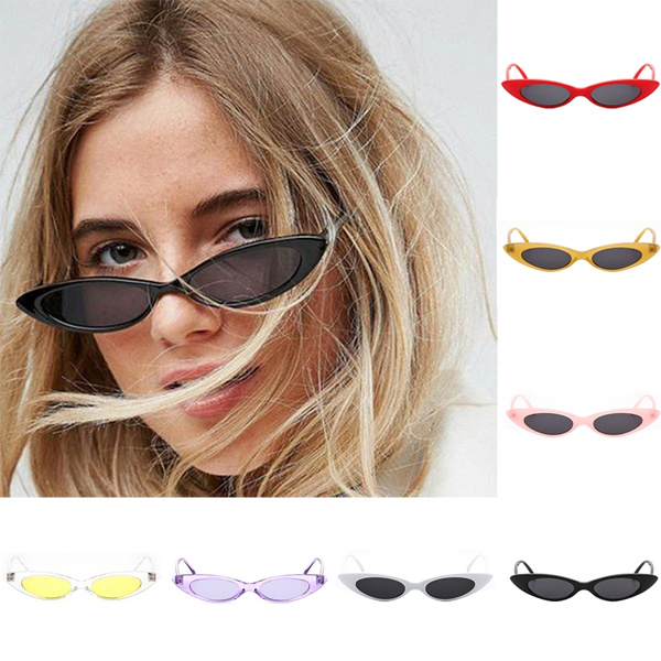 Amazon.com: AIEYEZO Retro Oval Sunglasses for Women Fashion Small Oval  Frame Sun Glasses 90s Vintage Style Shades (Black + Black) : Clothing,  Shoes & Jewelry