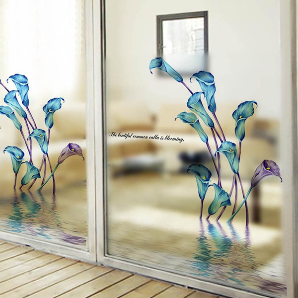 Removable DIY Window Fridge Decal Vinyl Art Flower Wall Glass Sticker