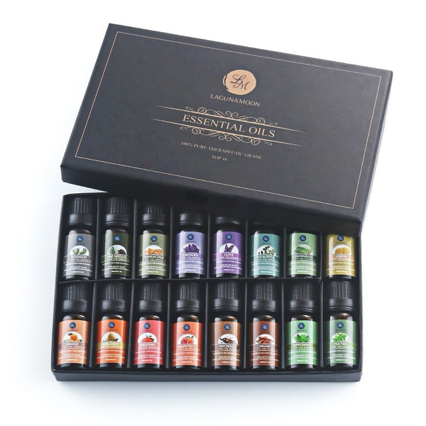 Lagunamoon 16 Pcs/set Pure Natural Essential Oil Set Premium