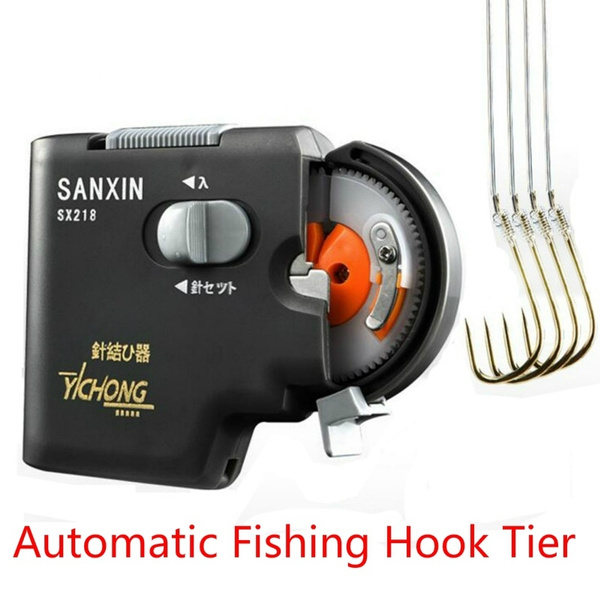 Portable Electric Automatic Fishing Hook Tier Machine Fishing Accessories  Tie Fast Fishing Hooks Line Tying Device Equipment