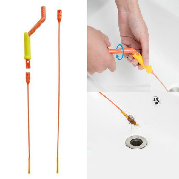 Drain Weasel Unclogs Your Drain Using a Long Bristled Wand That You Twist