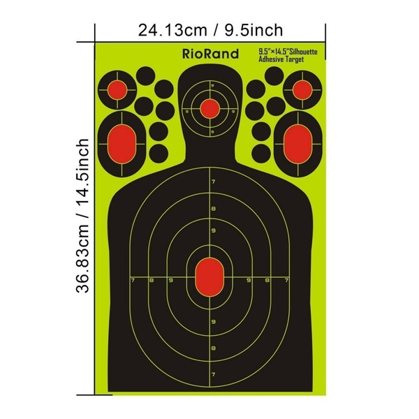Orange Sticker Target Spots 1.5" 38mm Self Adhesive Stick on Air Rifle Targets 