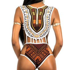 africanprint, monokini bathing suit, one piece bikini, Bikini swimwear