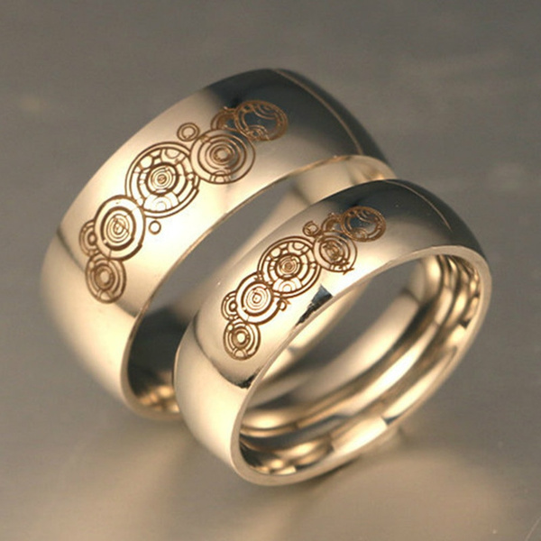 Stainless steel promise rings for couples hot sale