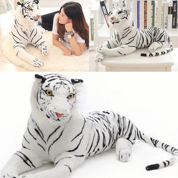 large white tiger stuffed animal