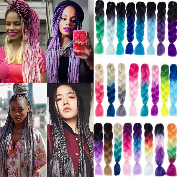 100 kanekalon hair box braids