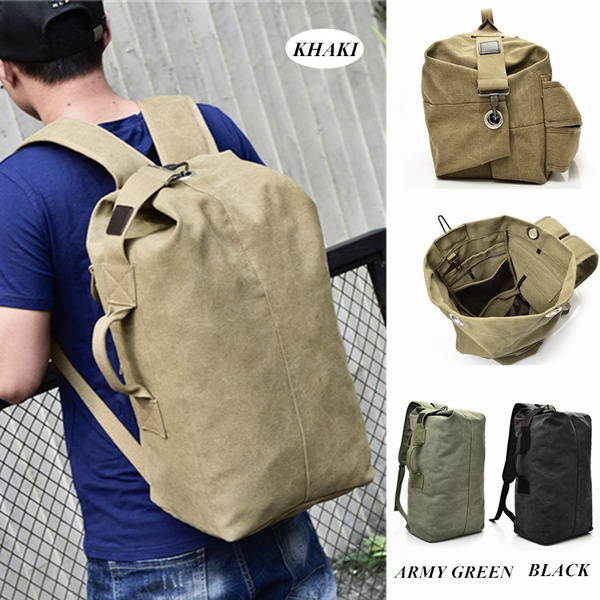 Khaki discount backpack mens