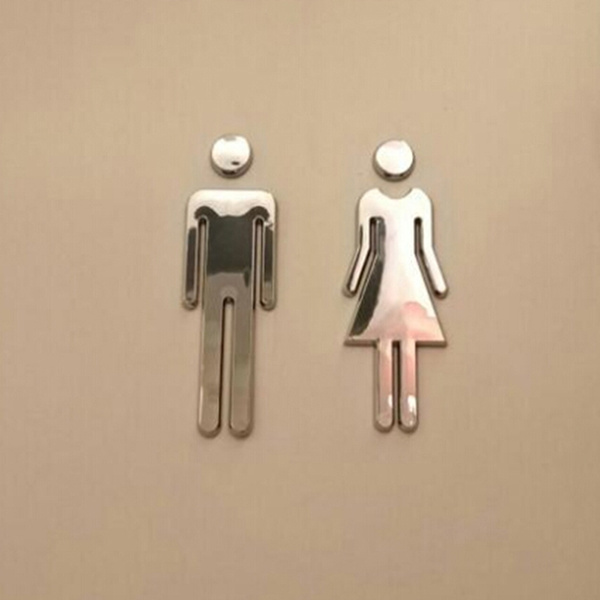 Men'S Room And Women'S Room Sign Decorative Bathroom Sign Toilet Signs ...