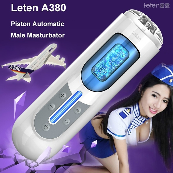 Leten A380 Electric Vibrating Piston Male Automatic Masturbator Rechargeable Machine Cup Sex