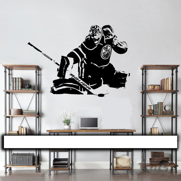 A Very Cool Hockey Goalie Vinyl Wall Sticker Art Picture Decoration For Boy S Room Decor Wish - Hockey Goalie Wall Decals