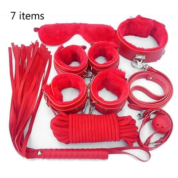 7items 8 Items 10items Cotton Rope Handcuffs Collar String Mouth Ceppi