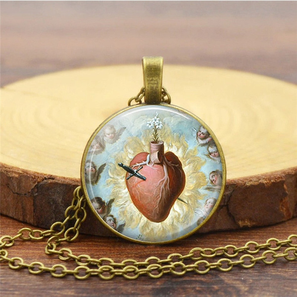 mexicannecklace, Heart, men accessories, art