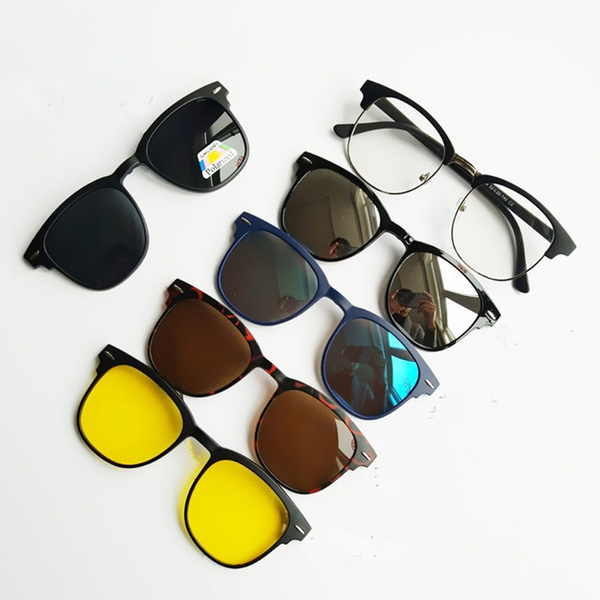 Magnet Sunglasses on Eyeglasses Magnetic Lens Brand Myopia Sun Glasses Glasses Frame | Wish