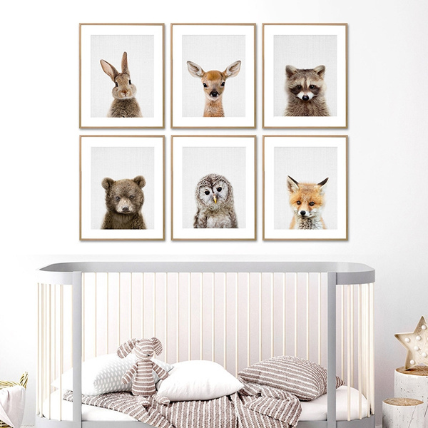nursery woodland animal prints