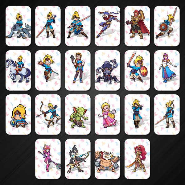 22pcs Full Set Nfc Zelda Amiibo Card With Data Botw Wolf Link Standard Card With Leather Card Case Wish