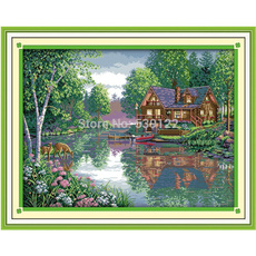 Home Decor, Chinese, countedcrossstitch, Cross