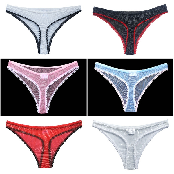 Haian PVC G-String Lace Panties Ladies Briefs