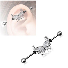butterfly, Steel, earpiercingjewelry, 316lsurgicalsteel