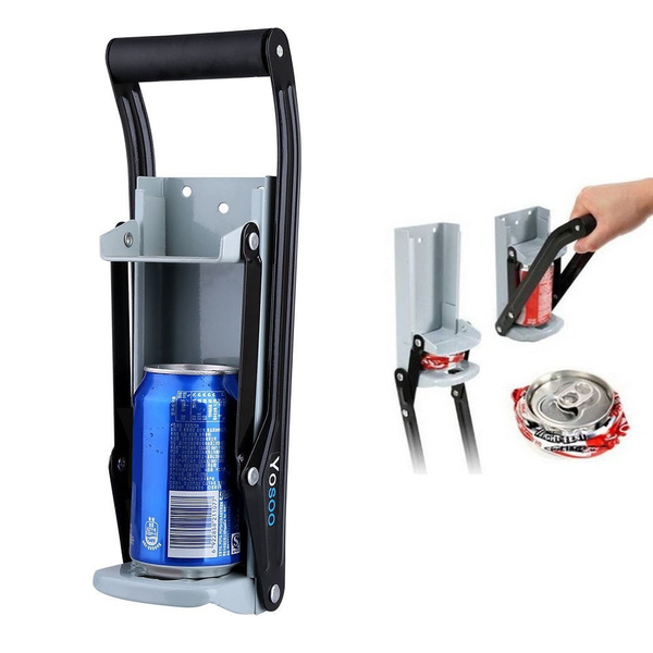 16oz Heavy Duty Beer Tin Can Crusher Wall Mounted Recycling Tool Bottle