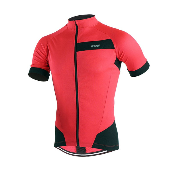 New Man Summer Manga Corta Ciclismo Jersey Mtb Bicicleta Bicicletas Racing Camisa Cremallera Ropa Fluorescente Verde Azul Rojo Wish