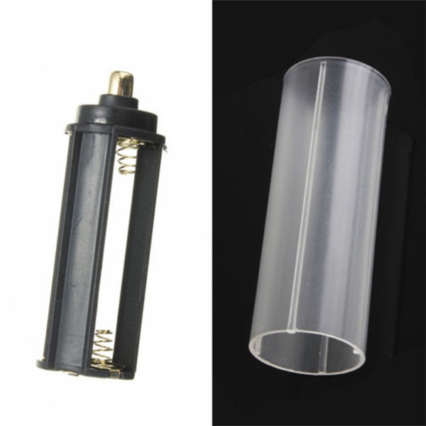 1Pcs 18650 Battery Tube 1PCS AAA Battery Holder for Flashlight Torch Lamp TR 