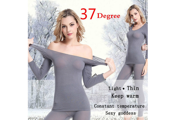 Winter Thermal Underwear Women 37 Degree Constant Temperature