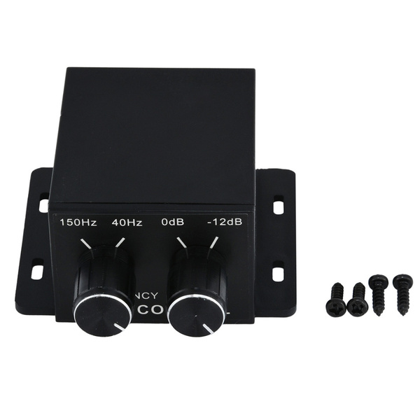 Bass Controller Universal Car Power Amplifier Bass Controller RCA Gain Level Volume ...