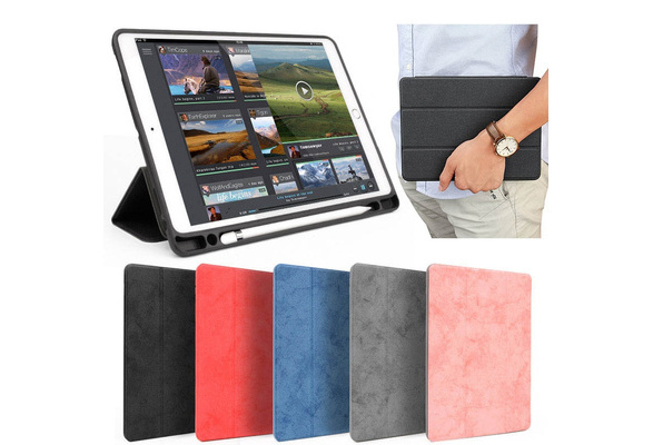 ipad cover with apple pencil holder