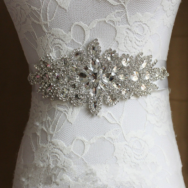 wedding rhinestone belt