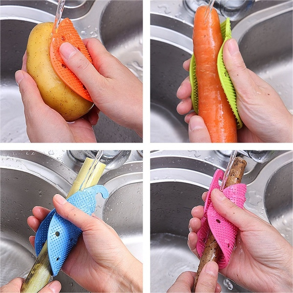 Cleaning Brush Fruit Vegetable Carrot Potato Dish Home Kitchen Cleaner Tool Cleaning Brush Fruit Vegetable Carrot Potato Dish Home Kitchen Cleaner Tool
