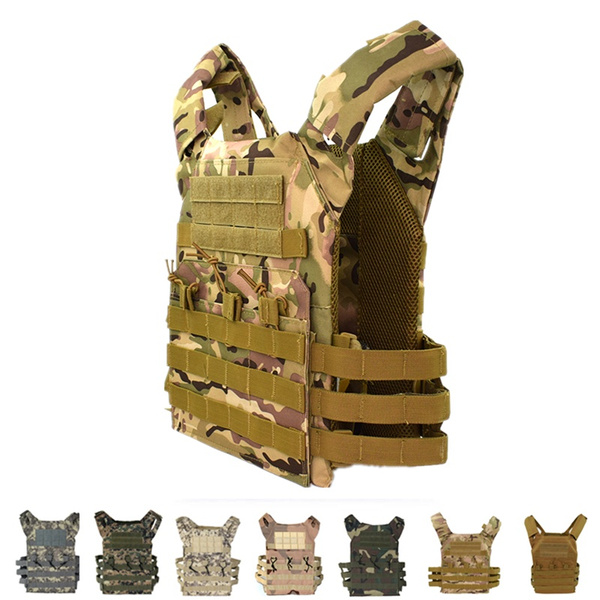 Military Tactical Vest Body Armor Hunting Plate Carrier Ammo Chest Rig ...