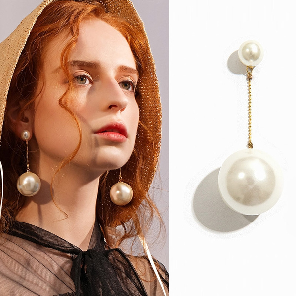 Large Pearl Hoops - Alexis Dove Jewellery