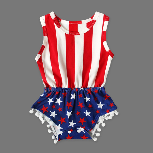 newborn baby girl 4th of july outfit