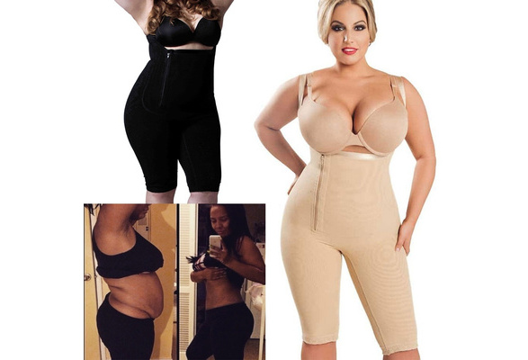 Hot Fajas Colombianas Women's Seamless Thigh Slimmer Open Bust Shapewear  Firm Tummy Control Bodysuit Full Body Shaper S-6XL Plus Size